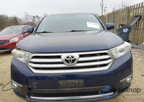 2013 Toyota Highlander Se V6 from USA, damaged, VIN 5TDBK3EH3DS265825